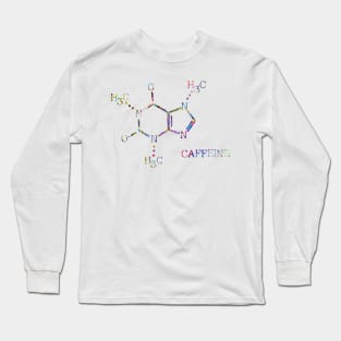 Caffeine molecule Long Sleeve T-Shirt